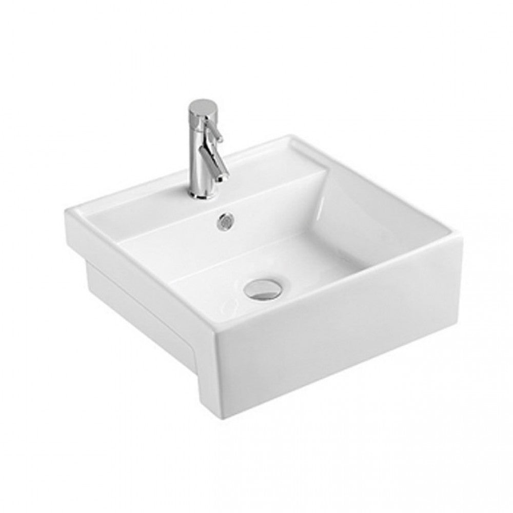 Kingston Semi-Recessed Ceramic Basin