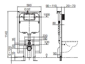 Mechanical Concealed Cistern