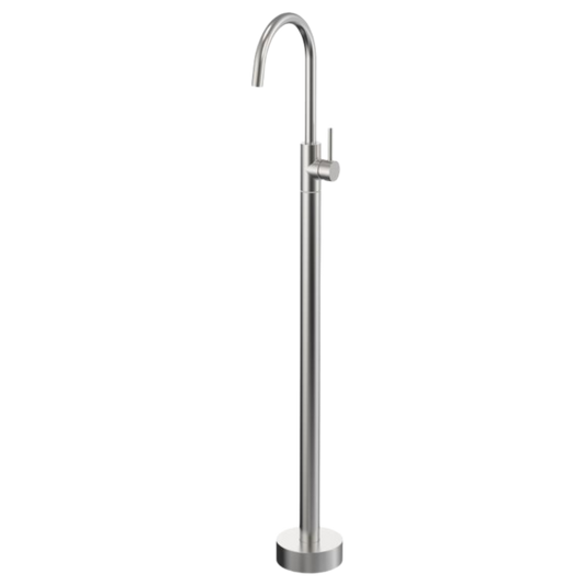 Perla Floor Mounted Bath Mixer - Brushed Nickel