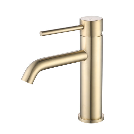 Giovanna Basin Mixer - Brushed Brass