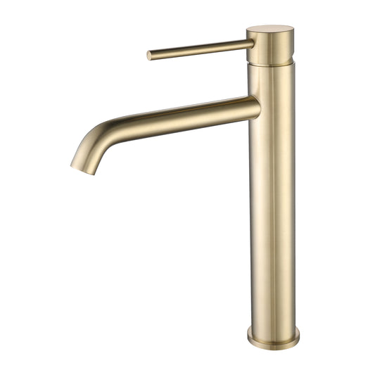 Ximena Basin Mixer - Brushed Brass