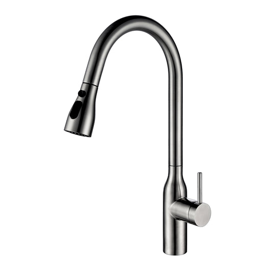 Brisa Pull-out Kitchen Mixer - Brushed Gunmetal