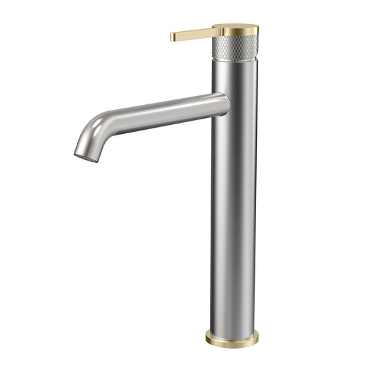 Gretel Basin Mixer - Brushed Brass