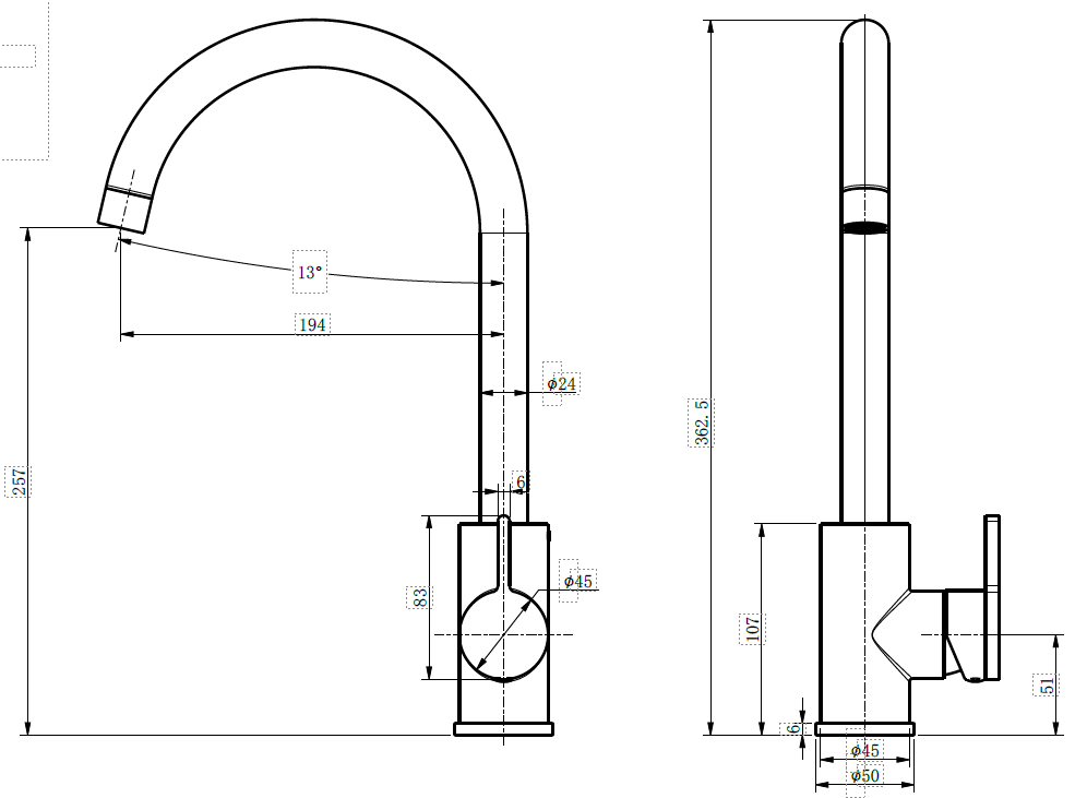 Capucine Basin Mixer - Brushed Brass