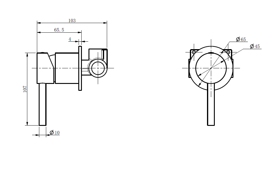 Cali Shower Mixer - Brushed Nickel