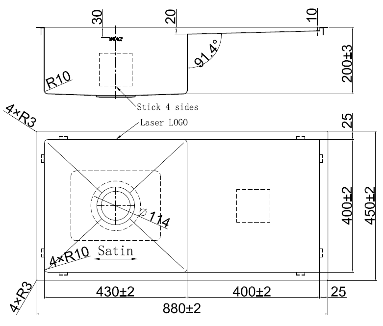 Colorado Single Sink - Brushed Nickel