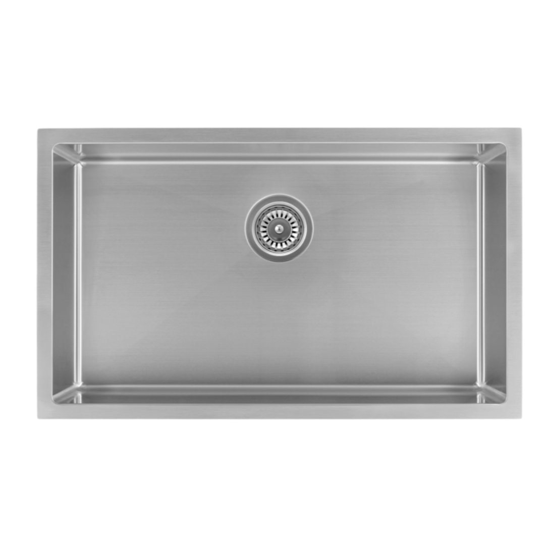 Snowbird Large Single Sink - Brushed Nickel