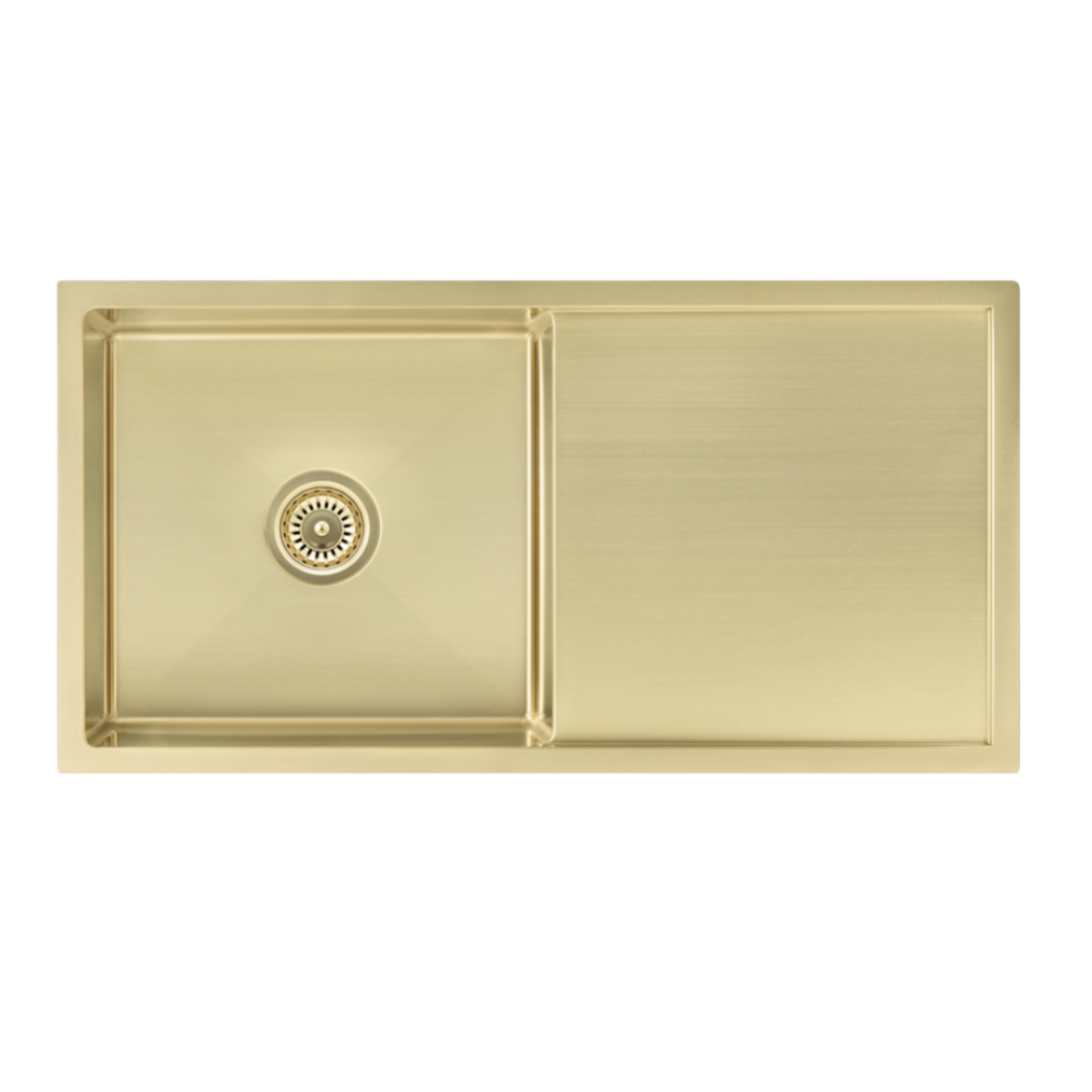 Colorado Single Sink - Brushed Brass