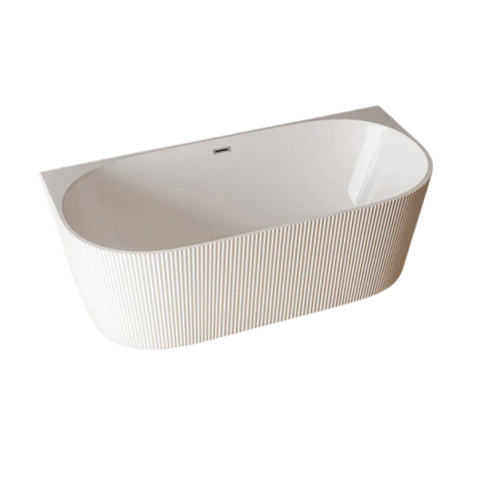 Accra Back to Wall Acrylic Bathtub with Ribb