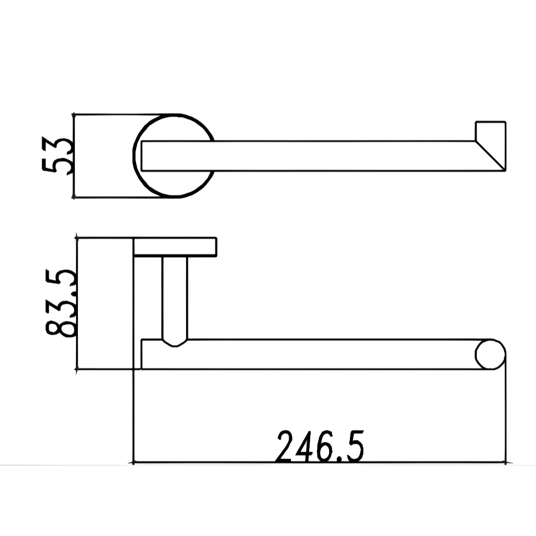 Bond Hand Towel Rail - Brushed Nickel